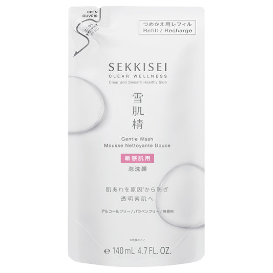 Sekkisei Clear Wellness Gentle Wash (Refill), 140ml