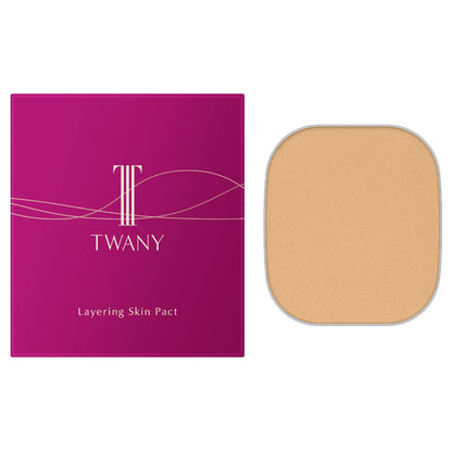 TWANY Layering Skin Pact, Refill, Ocher-B, 8.5g (Refill)