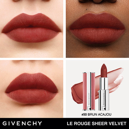 GIVENCHY Rouge Givenchy Sheer Velvet, 50 Blanc Acajou, 3.4g