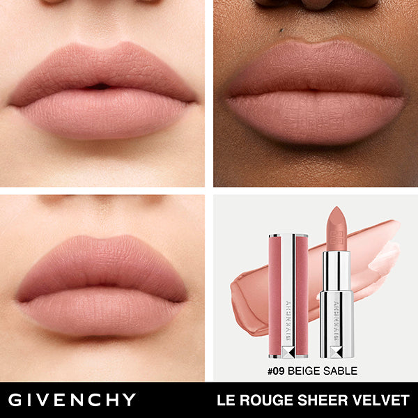 GIVENCHY Rouge Givenchy Sheer Velvet, 09 Beige Sable, 3.4g