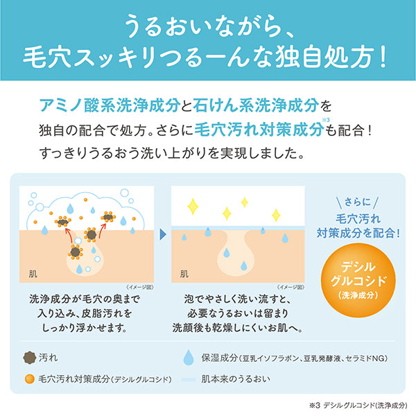 SANA Nameraka Honpo Foaming Face Wash NC, 200ml
