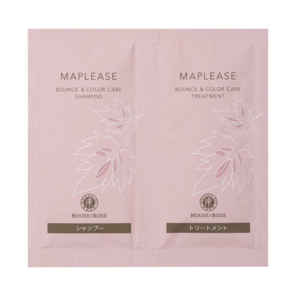 HOUSE OF ROSE Maplease Bounce & Color Care Shampoo & Treatment Mini Pouch (Floral Bouquet), 10ml + 10g