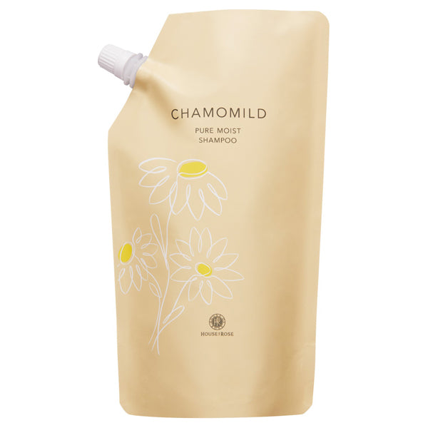 HOUSE OF ROSE Chamomile Pure Moist Shampoo Refill, 580ml, Herbal Fruity Floral Scent