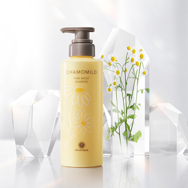HOUSE OF ROSE Camomild Pure Moist Shampoo, 580ml (Herbal Fruity Floral Scent)