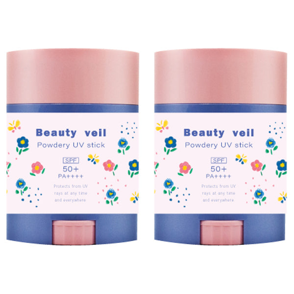 Limited Design Powdery UV Stick 2-Pack (Package-Free) SPF50 (Floral Musk), 20g×2