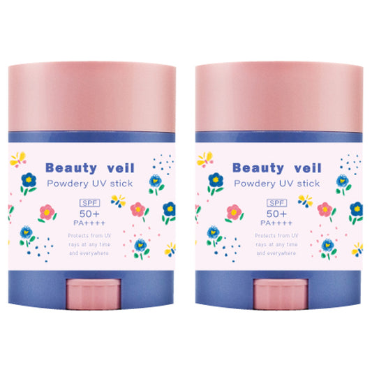 Limited Design Powdery UV Stick 2-Pack (Package-Free) SPF50 (Floral Musk), 20g×2