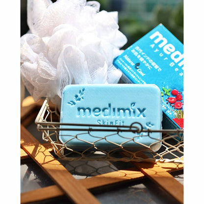 Medimix Aroma Soap Sky Blue (Refreshing menthol for a refreshing mint scent)