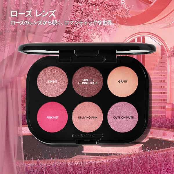 M.A.C Connect in Color Eyeshadow Palette x 6 (Rose Lens)