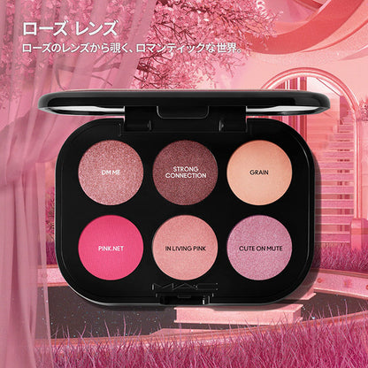 M.A.C Connect in Color Eyeshadow Palette x 6 (Rose Lens)