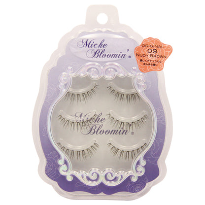 Mish Bloomin' Eyelash Original Line, ORIGINAL09 Nude Brown, 3 pairs