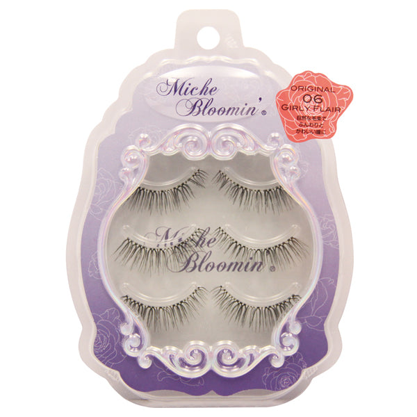 Mish Bloomin' Eyelash Original Line, ORIGINAL06 Girly Flare, 3 pairs