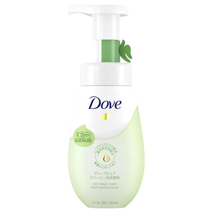 Dove Deep Pure Creamy Foam Facial Cleanser, 150ml