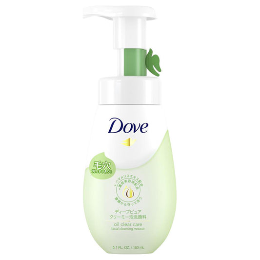 Dove Deep Pure Creamy Foam Facial Cleanser, 150ml