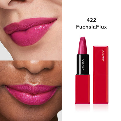 SHISEIDO Techno Satin Gel Lipstick, 422 Fuchsia Flux, 3.3g