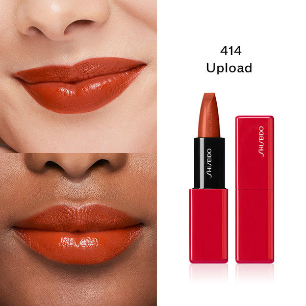 SHISEIDO Techno Satin Gel Lipstick, 414 Upload, 3.3g