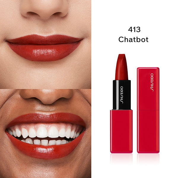 SHISEIDO Techno Satin Gel Lipstick, 413 Main Frame, 3.3g