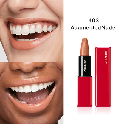 SHISEIDO Techno Satin Gel Lipstick, 403 Augmented Nude, 3.3g
