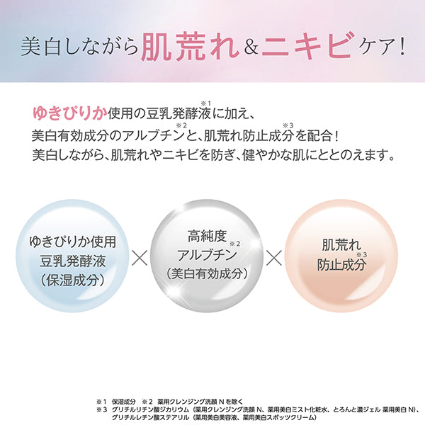 Nameraka Honpo Micro pure white mist lotion, mini, 45g