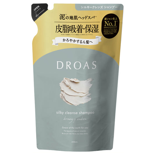 DROAS Silky Cleanse Shampoo Refill (Breezy Savon), 350ml