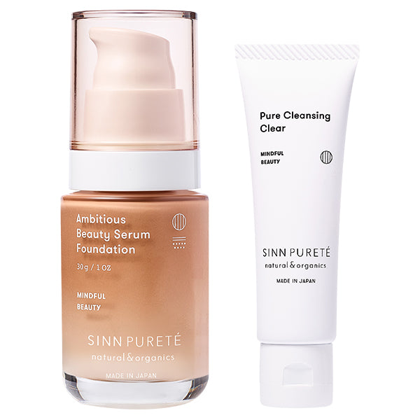 Ambitious Beauty Serum Foundation 01 + Cleansing A Set, SPF50+, PA+++