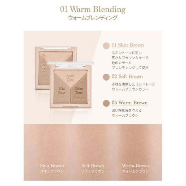 dasique V-Cut Blending Shading, 01 Warm Blending, 13g