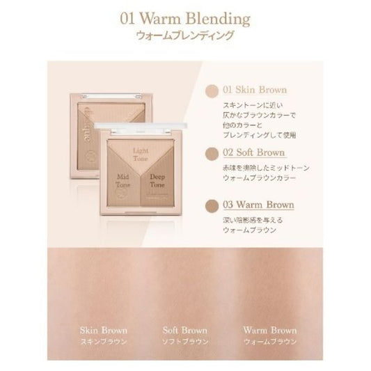 dasique V-Cut Blending Shading, 01 Warm Blending, 13g