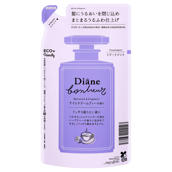 Moist Diane Diane Bonheur Moist Repair Treatment Refill , 400ml (Night Dream Tea)