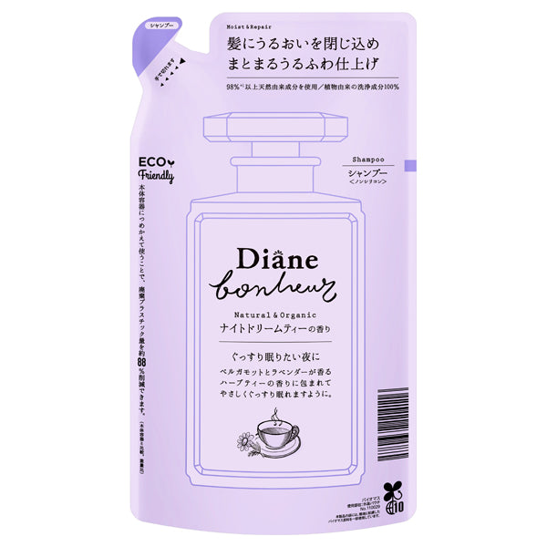 Moist Diane Diane Bonheur Moist Repair Shampoo Refill , 400ml (Night Dream Tea)