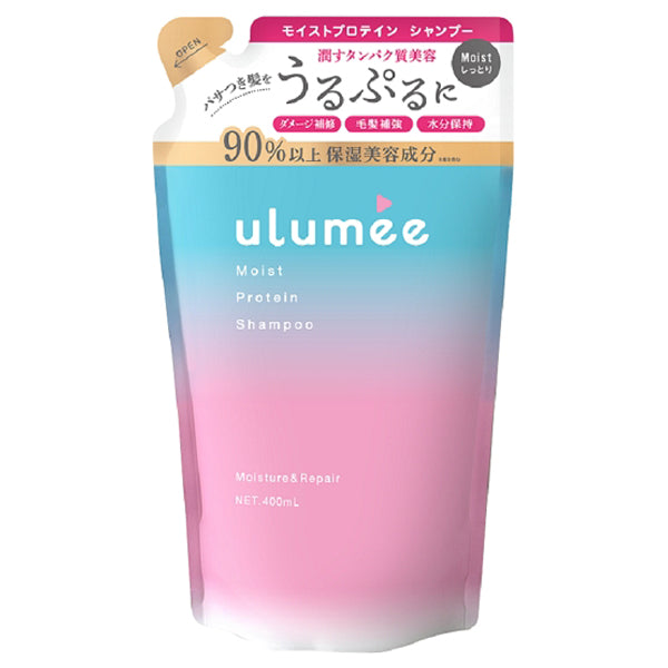 Ulumee Moist Protein Shampoo Refill, 400ml (Pear & Jasmine Rose)