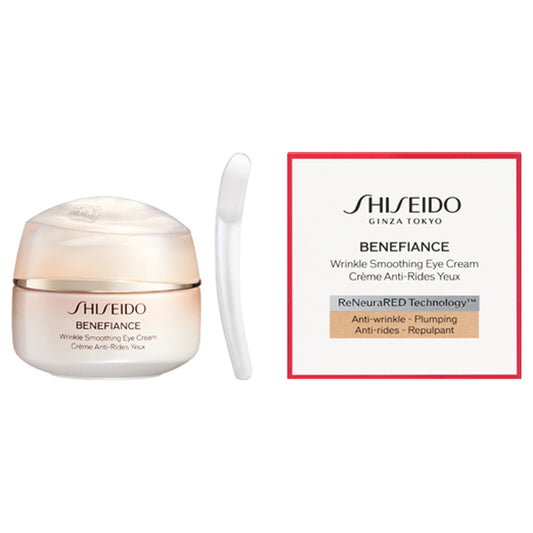 SHISEIDO Benefiance Wrinkle Smoothing Eye Cream N, 15g (Floral Green)