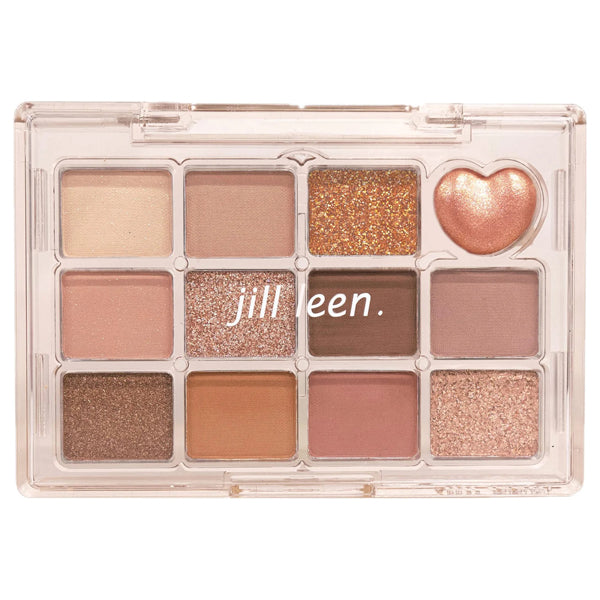 jill leen. ジルリーン Shining 12-color mini eyeshadow, HT04, 7.2g