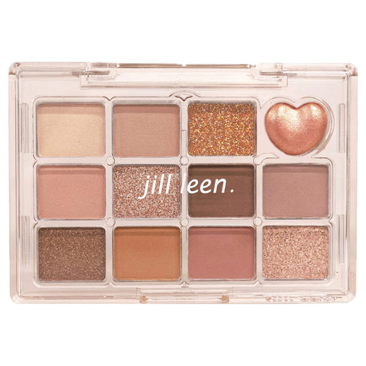 jill leen. ジルリーン Shining 12-color mini eyeshadow, HT04, 7.2g