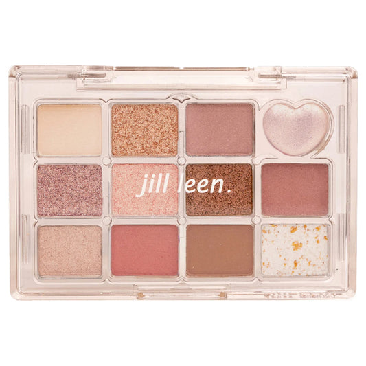 jill leen. ジルリーン Shining 12-color mini eyeshadow, HT02, 7.2g