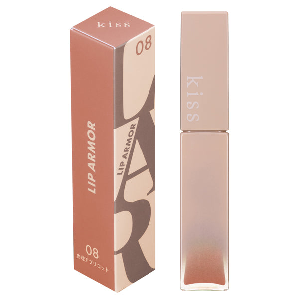 KiSS Lip Armor, 08 Paw Apricot, 5g