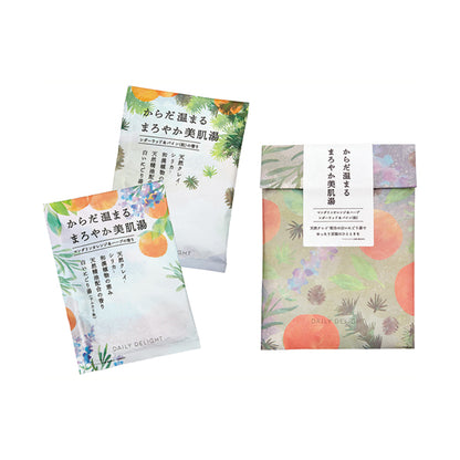 Aromatic bath gift wrapping