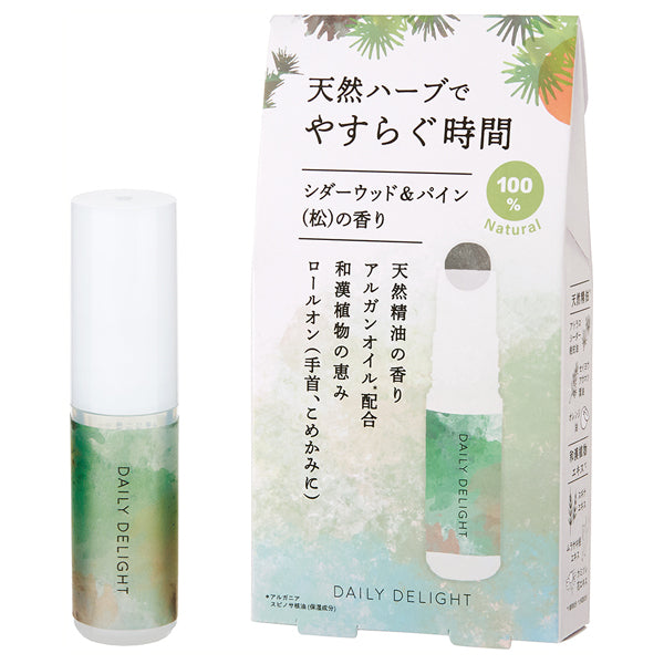 Enjoy natural herbal aroma roll-on, 4ml, Cedarwood & Pine scent