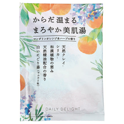 daily delight Rich Skin Bath Powder (Mandarin Orange & Herbs), 50g