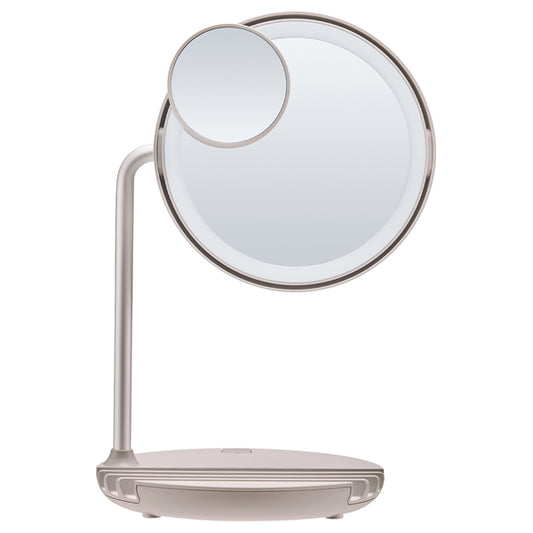 FESTINO Rechargeable LED Fan Mirror S (Sand Beige)
