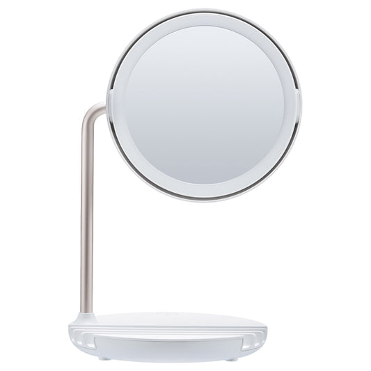 FESTINO Rechargeable LED Fan Mirror W (White)