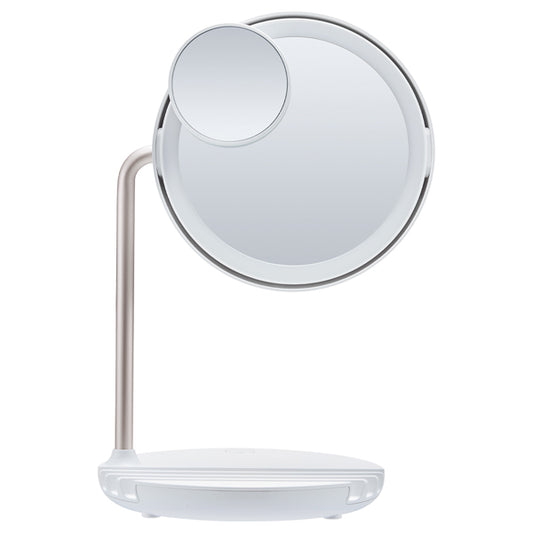 FESTINO Rechargeable LED Fan Mirror W (White)