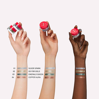 VALENTINO BEAUTY Dream Dust Eye N, 01 Silver, 3.1g