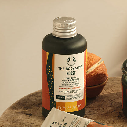 Wellness Hair & Body Oil, 100ml, Mandarin & Bergamot