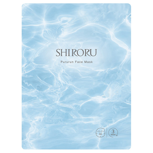 SHIRORU Pururun Face Mask Box, 7 Sheets x 25ml