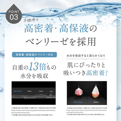 SHIRORU Pururun Face Mask Box, 7 Sheets x 25ml