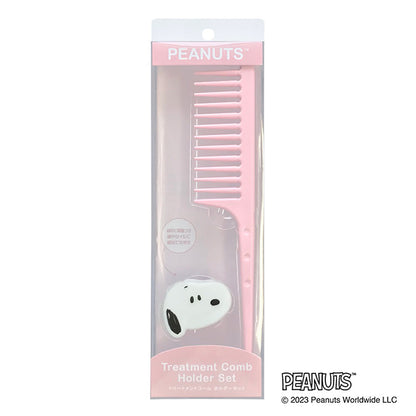 SHOBIDO Treatment Comb & Holder Set (Snoopy Pink)