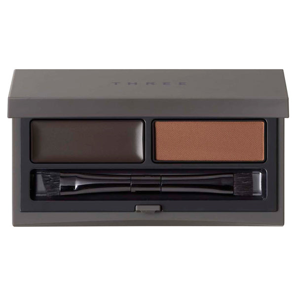 THREE Advanced Identity Brow Shaping Duo, 06 Natural Gray, 1.2g
