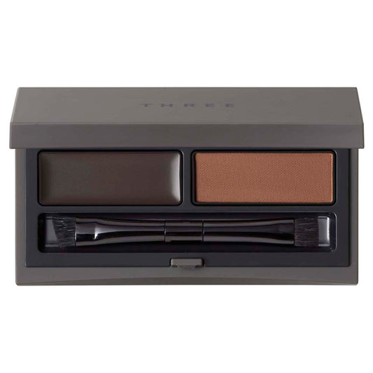 THREE Advanced Identity Brow Shaping Duo, 06 Natural Gray, 1.2g