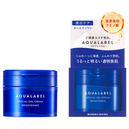 AQUALABEL Special Gel Cream EX (Brightening), 90g, Herbal rose scent