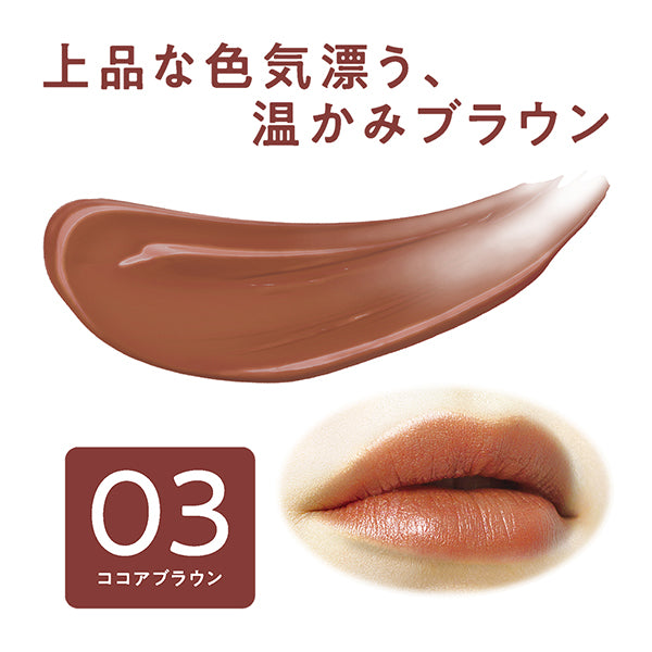 CEZANNE Lip Color Shield, 03 Cocoa Brown, 3.7g