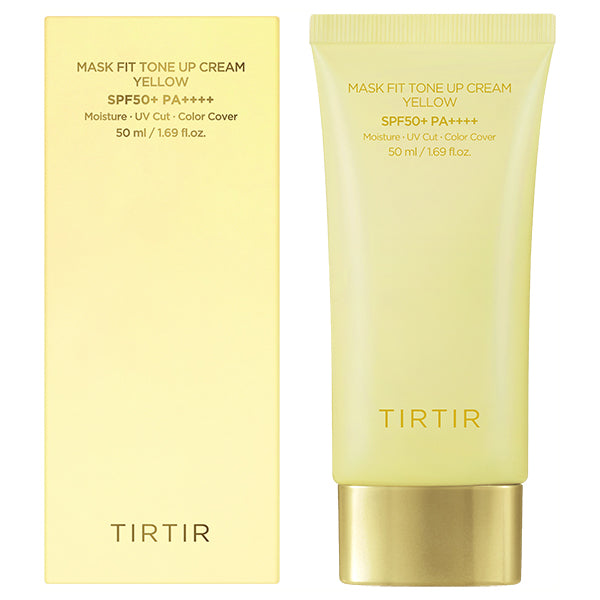 TIRTIR Mask Fit Tone Up Cream, Yellow, Width 55 x Depth 26 x Height 130